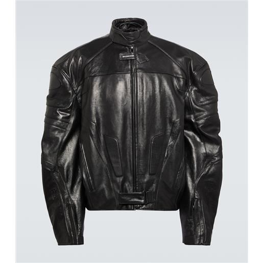Balenciaga giacca biker in pelle