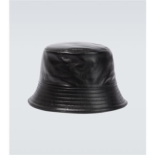 Prada cappello da pescatore in pelle