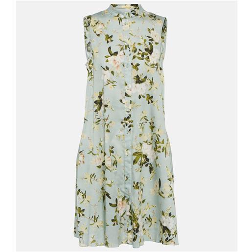 Erdem miniabito soleil in popeline di cotone