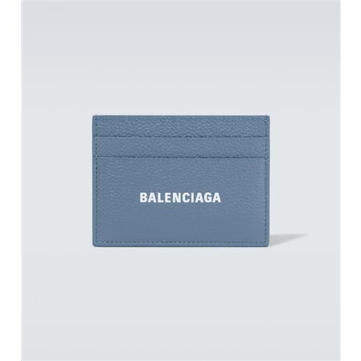 Balenciaga portacarte cash in pelle con logo