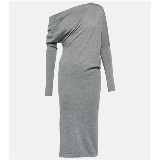 Tom Ford abito midi in seta e cashmere