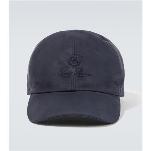 Loro Piana cappello da baseball in suede con logo