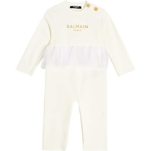 Balmain Kids baby - tutina con logo