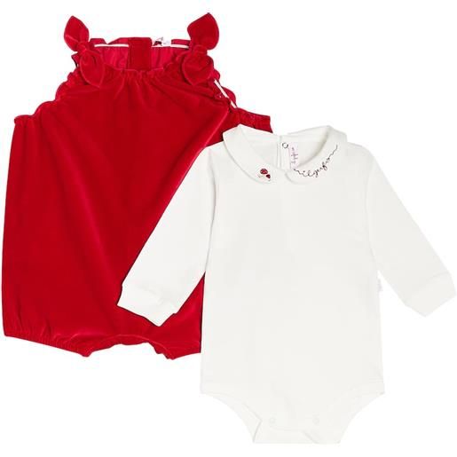 Il Gufo baby - top e tuta corta in cotone