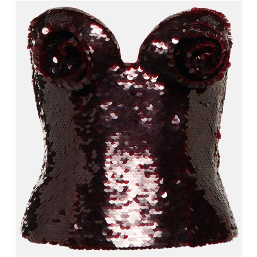 Magda Butrym bustier con paillettes