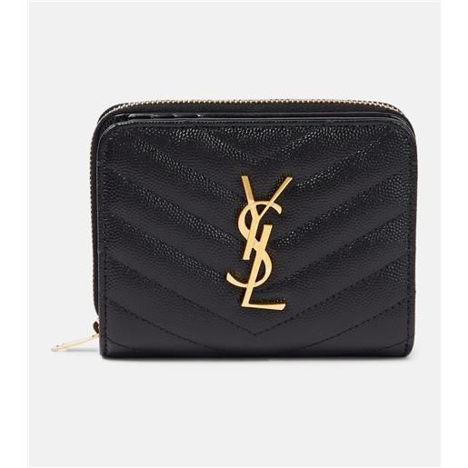 Saint Laurent portafoglio cassandre in pelle matelassé