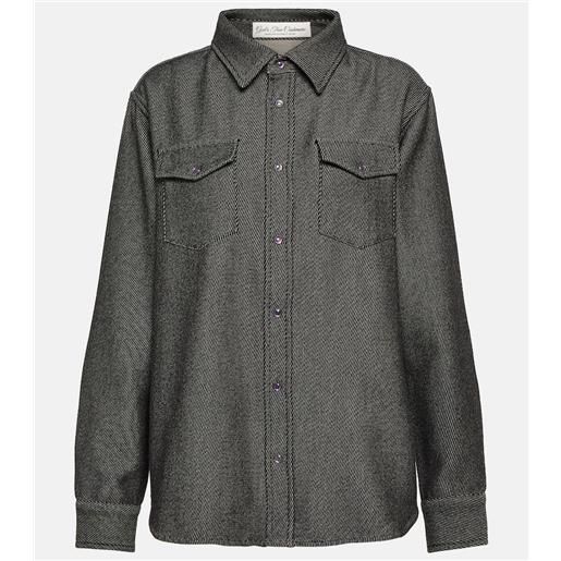 God's True Cashmere camicia in denim di cotone e cashmere
