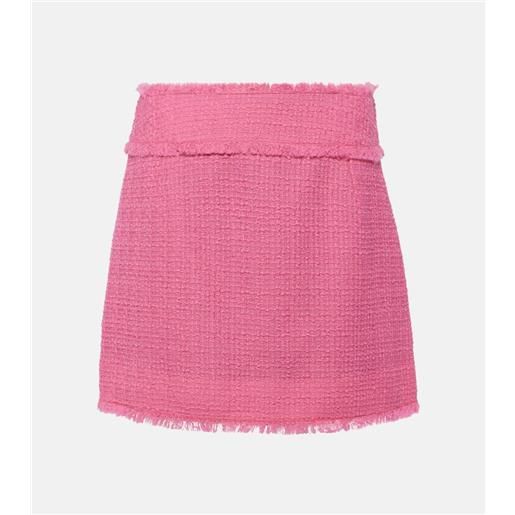 Dolce&Gabbana minigonna in tweed di misto lana