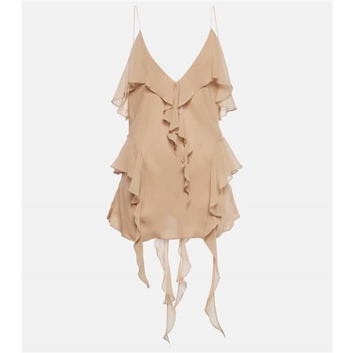 Khaite camisole piet in georgette di seta