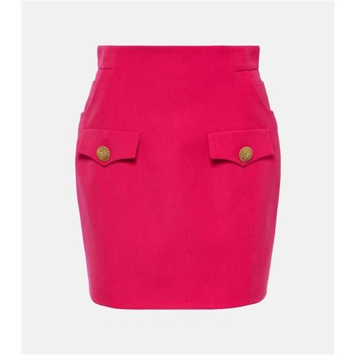 Balmain minigonna in lana vergine