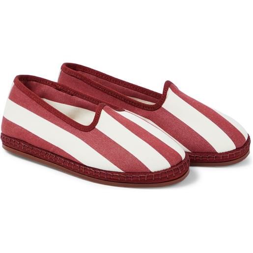Loro Piana Kids slippers in canvas a righe