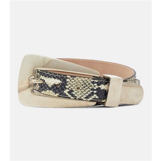 Khaite cintura lucca in pelle stampata