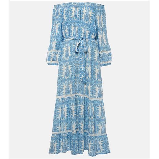 Melissa Odabash abito midi eclipse con scollo bardot