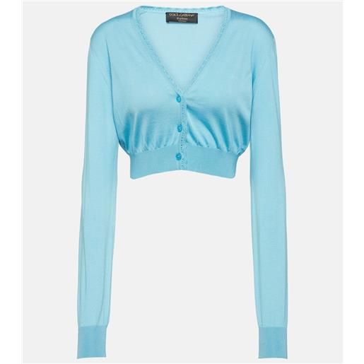 Dolce&Gabbana cardigan cropped capri in seta