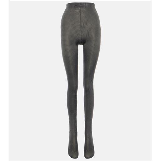 Alex Perry collant in jersey con cristalli