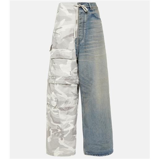 Balenciaga jeans cargo con stampa