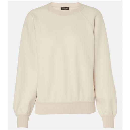 Loro Piana felpa viera in cotone, seta e cashmere