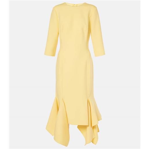 Oscar de la Renta abito midi in misto lana