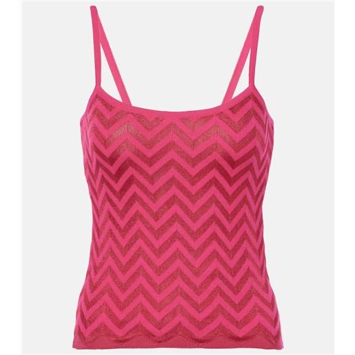 Missoni top in misto cotone a zig-zag