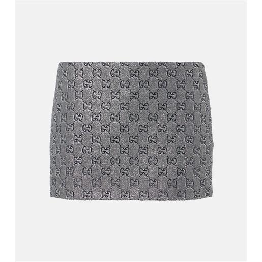 Gucci minigonna gg con lamã©