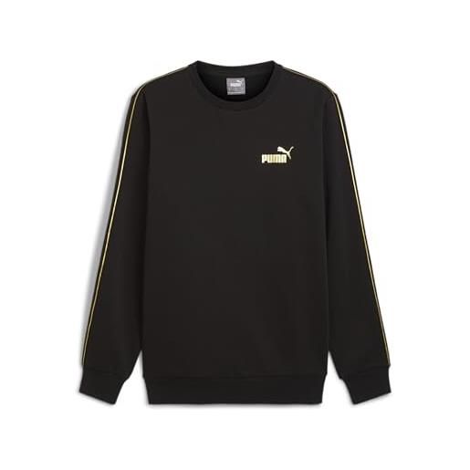 PUMA girocollo ess tape minimal gold da uomo m black
