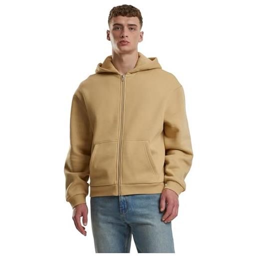 Urban Classics fluffy zip hoody uomo felpa jogging nero xxl 70% cotone, 30% poliestere regular
