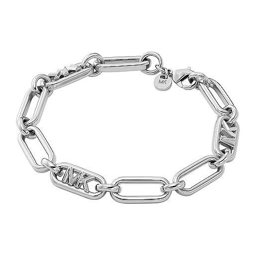 Bracciale Regolabile Con Zirconi Placcato Platino - Gioiello Per Coppia, Donna, Regalo Elastico - Lunghezza 19 Cm