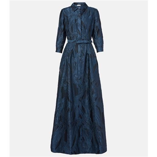 Simkhai abito lungo courtney in jacquard