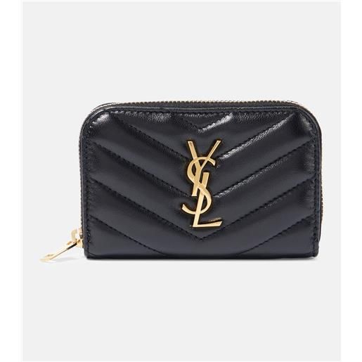 Saint Laurent portamonete cassandre in pelle matelassã©