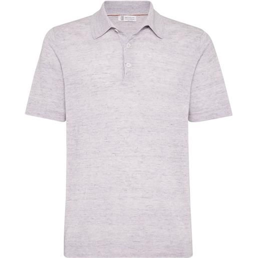 Brunello Cucinelli polo a maglia - viola