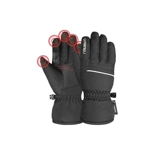 Reusch junior glove all finger touch guanti invernali caldi, antivento e traspiranti guanti da dito guanti da sci per bambini bambini adolescenti ragazze e ragazzi compatibili con il touchscreen