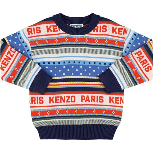 KENZO KIDS maglia in misto cotone