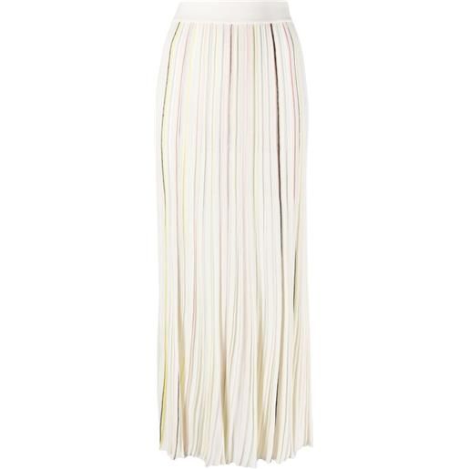 Sonia Rykiel gonna plissettata a righe - bianco