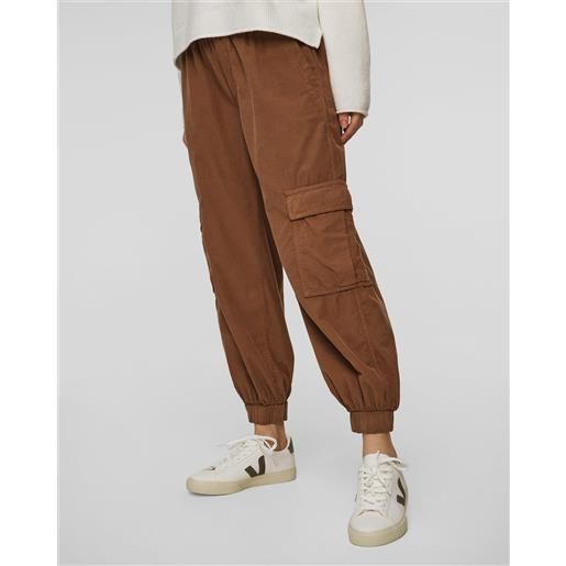 Deha pantaloni marroni cargo in velluto a coste Deha