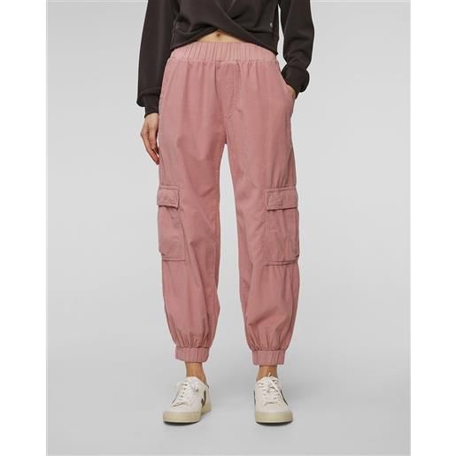 Deha pantaloni rosa cargo in velluto a coste Deha