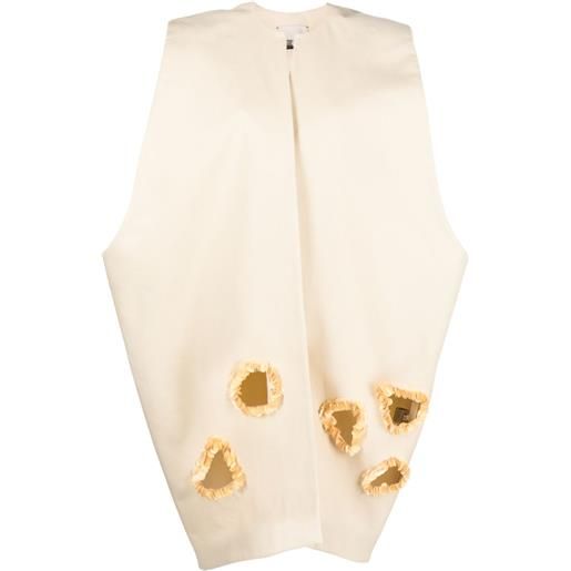 Calcaterra cappa con paillettes - toni neutri