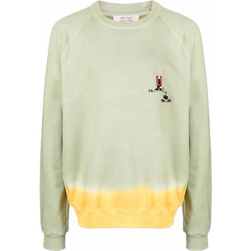 Federico Curradi felpa con fantasia tie dye - verde