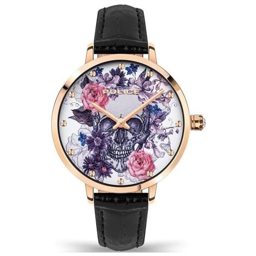 Police Orologio Uomo Analogico Al Quarzo PEWJF0022501 – Cinturino In Pelle Nera, Cassa In Acciaio, 50 M防水 - 4