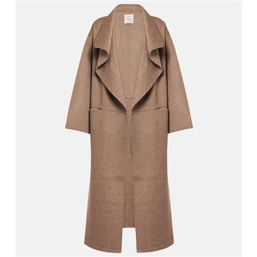 Toteme cappotto signature in lana e cashmere