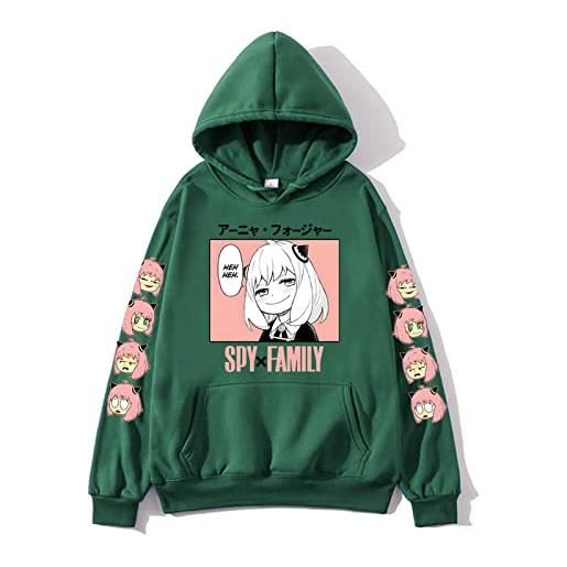 zhedu spy x family felpa con cappuccio stampata felpa animati anime manga pullover ampio per sport all'aria aperta primaverili e autunnali (color 03, s)