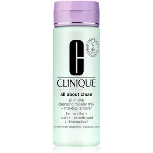 Clinique all-in-one cleansing micellar milk da pelle arida a normale 200 ml