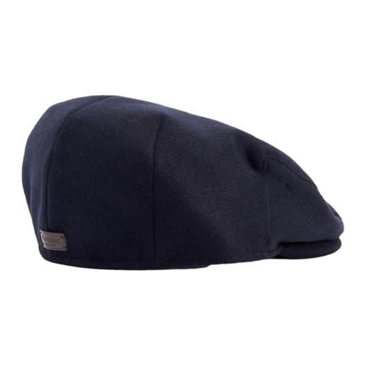 Barbour mha0857-ny91 conon flat cap coppola basco uomo lana blu navy (it, testo, m, blu)