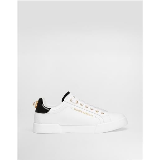 Dolce & Gabbana sneakers portofino in vitello nappato con lettering