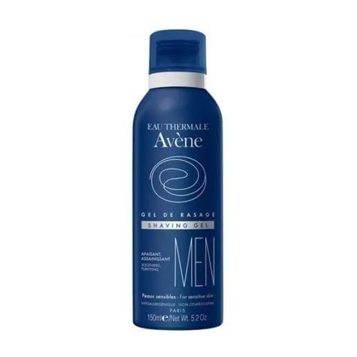 AVENE (Pierre Fabre It. SpA) eau thermale avène men gel da barba, idrata e lenisce, pelle sensibile con imperfezioni, con acqua termale, 150ml