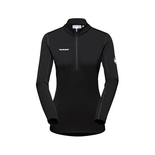 Mammut aenergy ml - maglia con mezza zip, da donna, nera, s