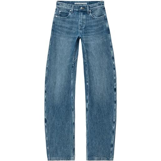 Alexander Wang jeans a vita bassa - blu