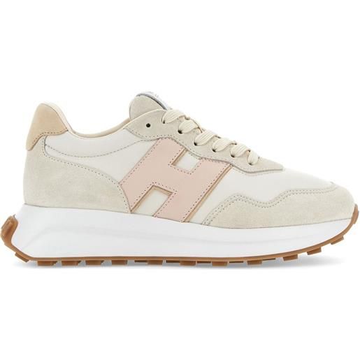 Hogan sneakers con applicazione logo - toni neutri