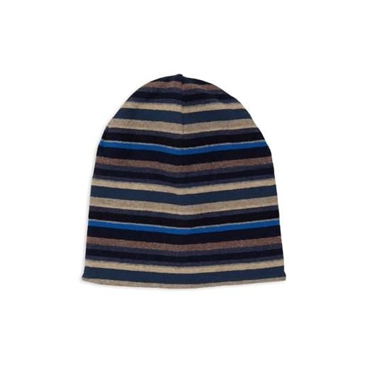 Gallo berretto reversibile unisex pile blu righe multicolor