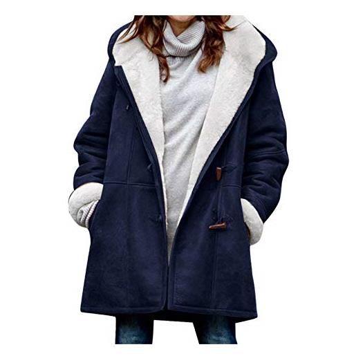 CXKOLD cappotto nero donna con cintura casacca donna lavoro giacca pelle donna moto giacconi invernali donna giacca riscaldata donna giacca zip donna parka donna felpa con cappuccio da donna con