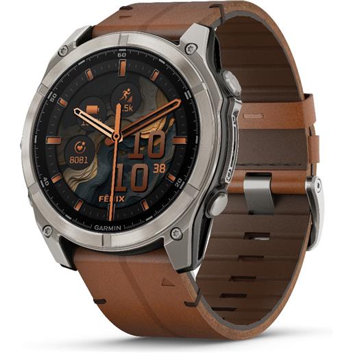 Garmin orologio Garmin fenix8 amoled 51mm pelle chestnut 010-02905-40